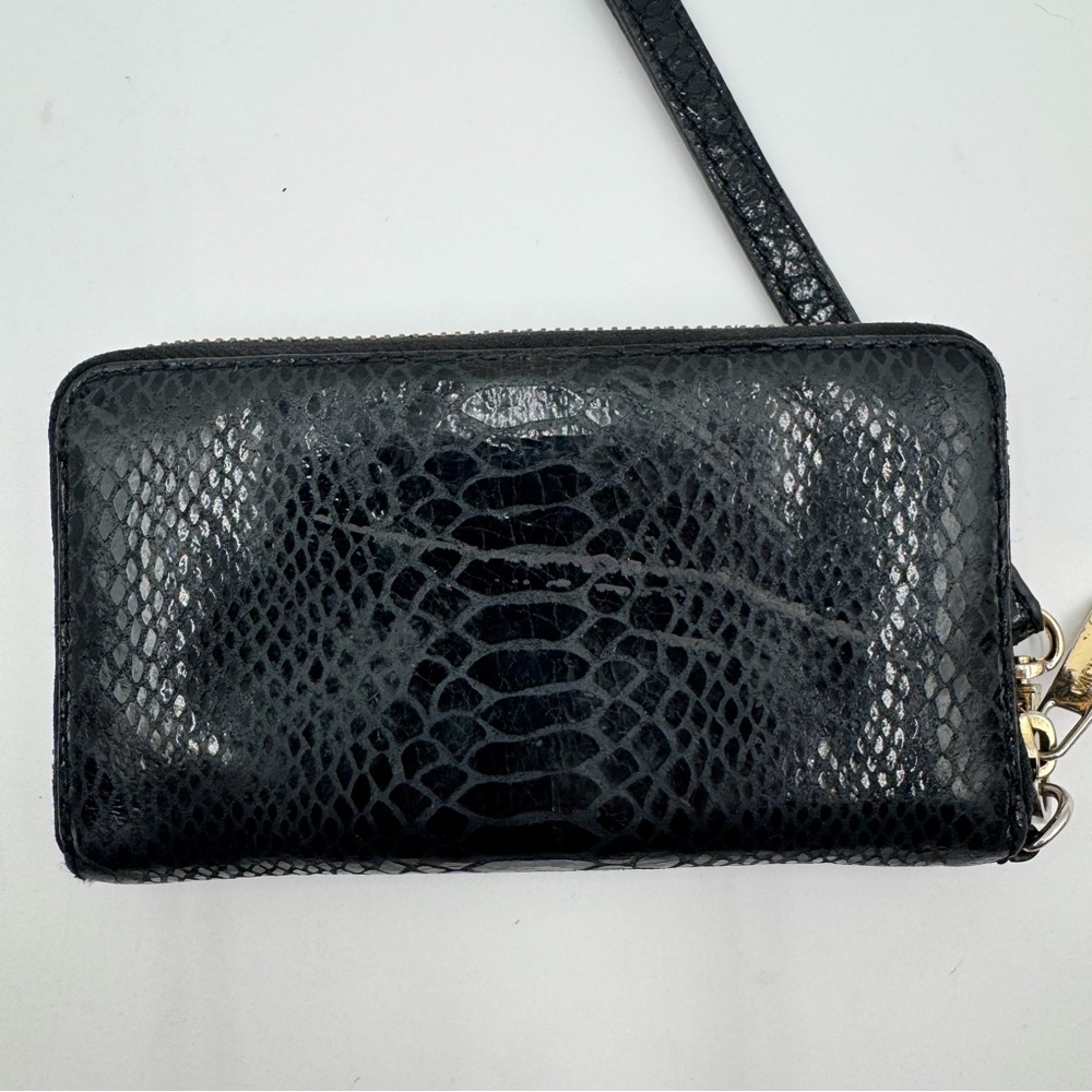 Michael Kors python-embossed leather zip-around w… - image 4
